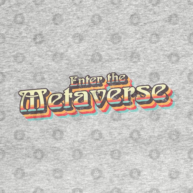 Retro vintage distressed Metaverse design by stickerhino